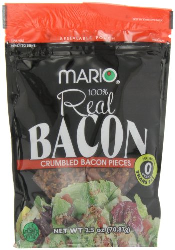 Mario Camacho Crumbled Bacon Pieces, 2.5-Ounce Packages (Pack of 6)