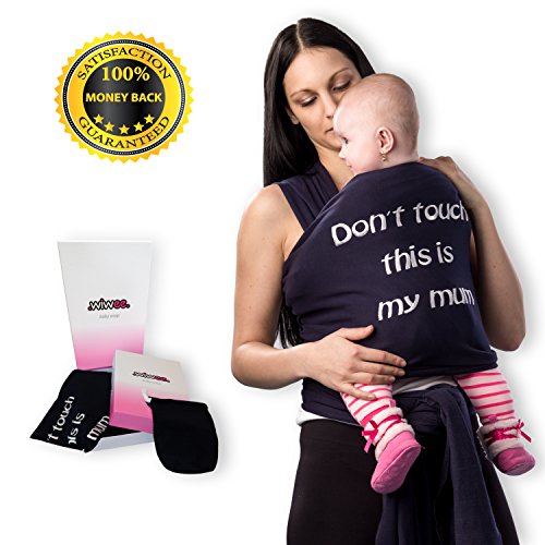 Wiwee Baby Sling Wrap for Pain-Free Carrying | Extra Soft and Lightweight Sling for Extended Use | for Breastfeeding | for Newborns to 35 lbs | High Quality | No-Risk 100% Money-Back Guarantee!