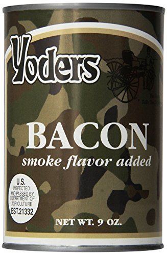 12 Cans (full case) Yoders Canned Bacon 9 Oz Each