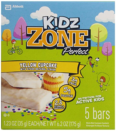 Zone Perfect Kidz Nutritional Bars, Yellow Cupcake, 1.23 oz, 30 Count