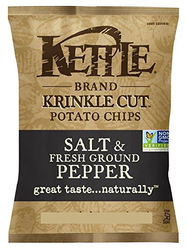 Kettle Chips Krinkle Salt and Pepper Chips, 397 Gram