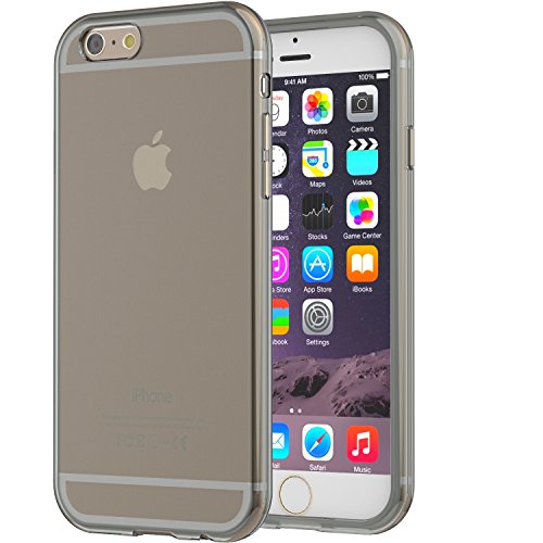 iPhone 6 Case, TruGlue {ULTRA SLIM} Transparent Perfect Fit Clear Case for iPhone 6 4.7 Inch - Rubber case (Grey)