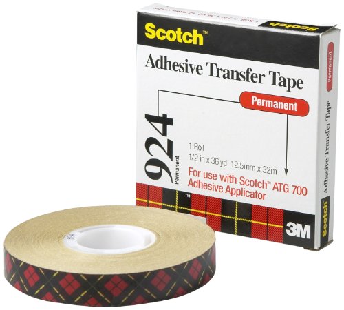 Scotch ATG Adhesive Transfer Tape 924 Clear