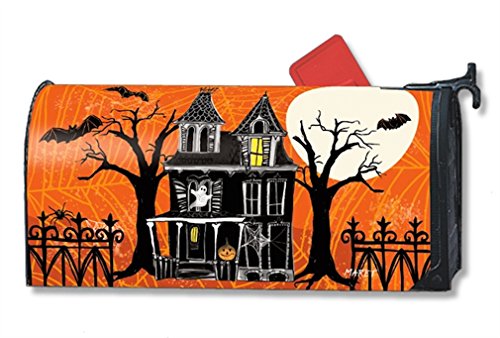 MailWraps Haunted House Mailbox Cover #01229