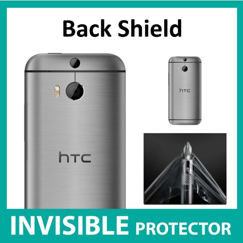 HTC One M8 INVISIBLE Back Protector (Back Shield included) Military Grade Protection Exclusive to ACE CASE