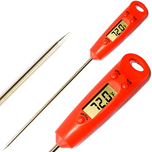INSANE SALE Only $9.99 Expires on Sunday 11:59 PM PDT - Fine-Chef Instant Read Thermometer for Best Tasting Food - BBQ, Meat & Candy - Become A Better Cook Now!