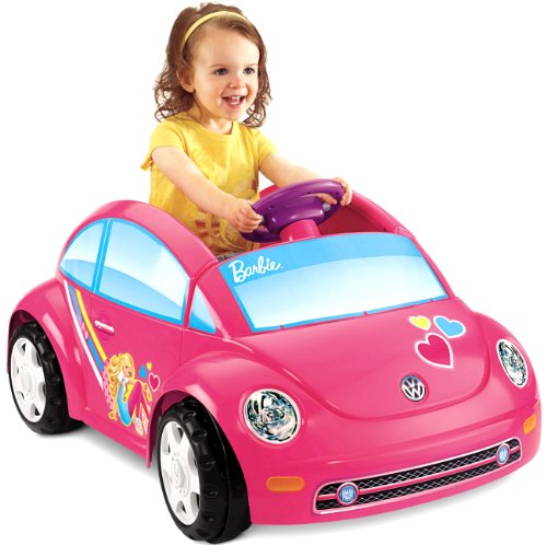 Fisher-Price Power Wheels Barbie Volkswagen Beetle Toy Car