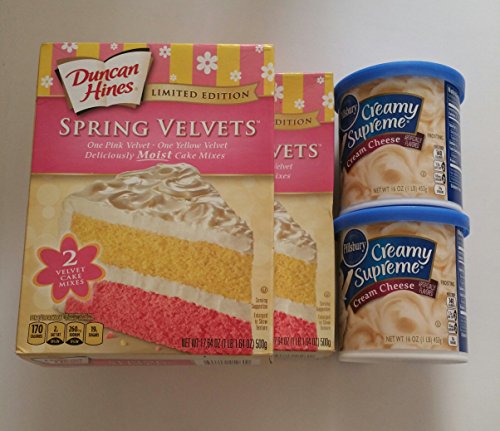 Duncan Hines Spring Velvets Limited Edition Cake Mix (Pack of 4)