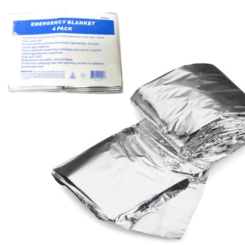Emergency Thermal Blanket 52 x 84 (4 Pack)
