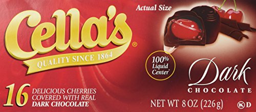 Cella's Dark Chocolate Covered Cherries - 16 CT