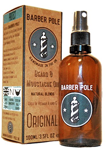 Premium Beard Oil Hand Blended by Barber Pole - Original Beard Oil - Made in The UK - Stop that Beard Itch - Soften Your Beard - Beard Oil for Men who want a healthly one - Beard Oil Perfectly Formulated for Beard Growth - Beard Oil Naturally High in Vitamin E - The ideal Valentine gift for men