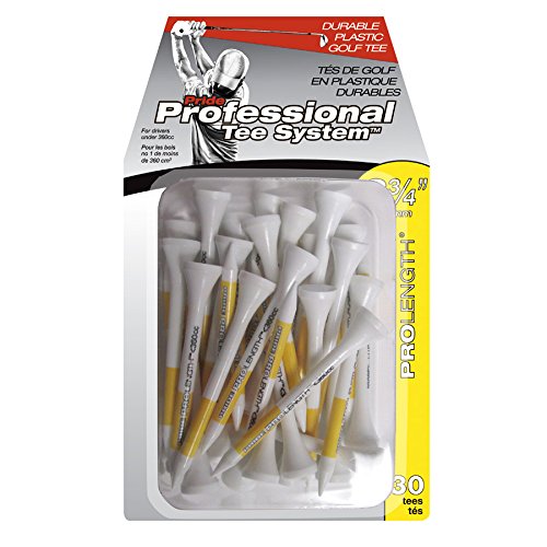 Pride Professional Tee System 2-3/4-Inch Plastic Golf Tee, White