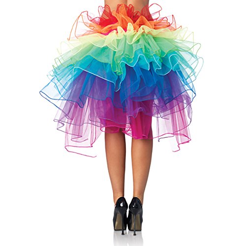 Pixnor Bustle Skirt Women's Layered Dancing Long Tail Skirt Lingerie Bubble Skirt