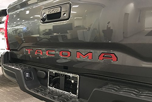 Toyota Tacoma 2016 Red Letters Inserts