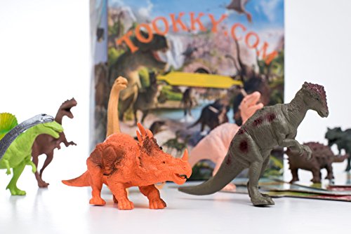 Dinosaur Games:12 Dinosaur Toys- Dinosaurs Toys-Box-Play Mat Board Game-Trivia E-Book- AMAZING Gift Idea