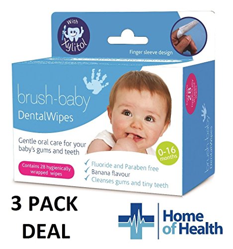 Brush Baby 28 Dental Wipes **3 PACK DEAL**