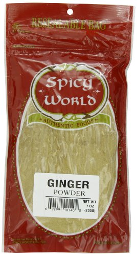 Spicy World Ginger Powder, 7-Ounce Pouches (Pack of 6)