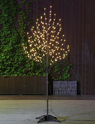 Lightshare MSQ2086FT-WW 6 ft. LED Frosted Ball Tree, Warm White