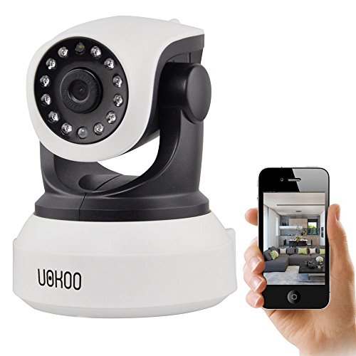 IP Camera, UOKOO 720P WiFi Security Camera Internet Surveillance Camera Built-in Microphone, Pan/Tilt with 2-Way Audio,Baby Video Monitor Nanny Cam, Night Vision Wireless IP Webcam New