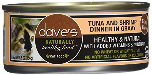 Dave's Pet Food Tuna and Shrimp Food (24 Cans Per Case), 5.5 oz.