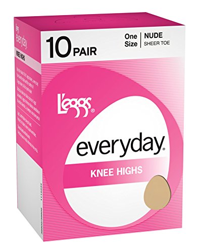 L'eggs Everyday Knee Highs ST 10 Pair, OneSize-Nude