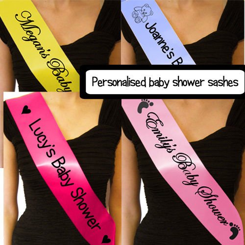 Personalised Baby Shower Mum to Be Mummy to be sash - Any Text and Clip Arts - All Colours!!