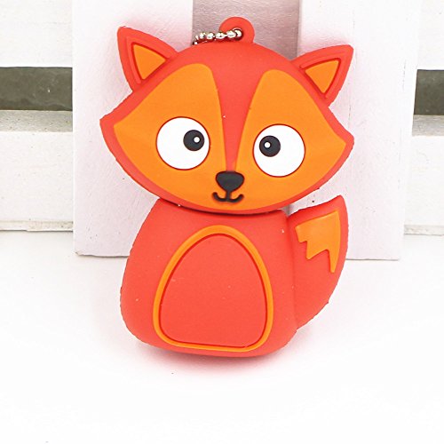 Novelty Animal FOX Shaped USB Flash Drive (8GB)(RED)