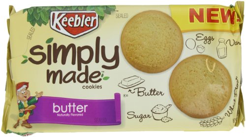 Keebler Simply Made Cookies, Butter, 10 Ounce