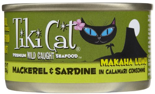 TIKI Cat Canned Food for Cats, Makaha Mack Consume Recipe  (Pack of 12 2.8 Ounce Cans)