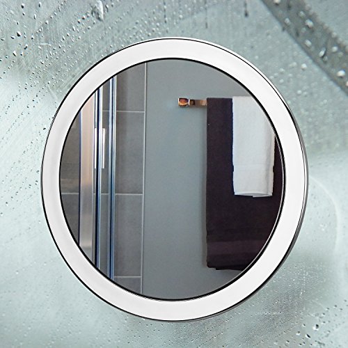 Charmax Fogless Shower Mirror, Bonus Razor Holder, No Fog Shaving Mirror for Bathroom, 6.5 , Chrome