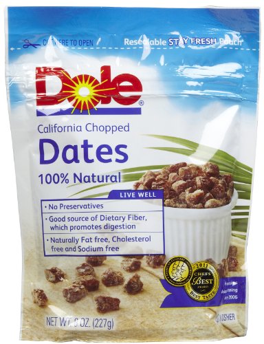 Dole Chopped Dates, 8 oz, 12 pk