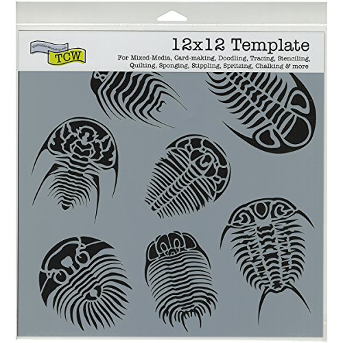 Crafters Workshop Trilobites Crafter's Workshop Template, 12-Inch by 12-Inch