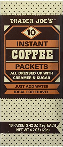 Trader Joe's Instant Coffee Packets with Creamer & Sugar -10 Packets - 2 Pack by Trader Joe's [Foods]