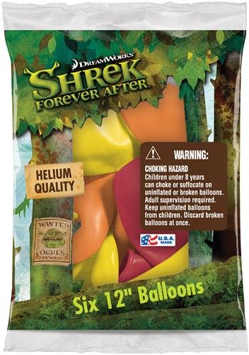 Shrek Forever After Party Latex Balloons 12 6ct