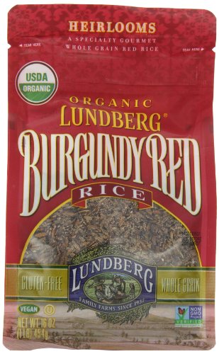 Lundberg Organic Rice, Burgundy Red, 16 Ounce (Pack of 6)