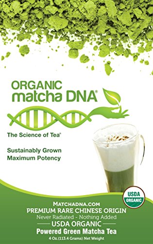 MatchaDNA Organic Matcha Green Tea Powder - 4 oz USDA CERTIFIED