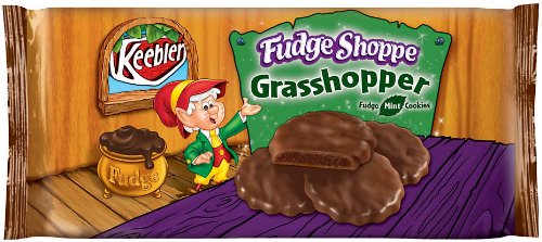 Keebler Fudge Shoppe Grasshopper, Fudge Mint Cookies, 10 oz (Pack 6)