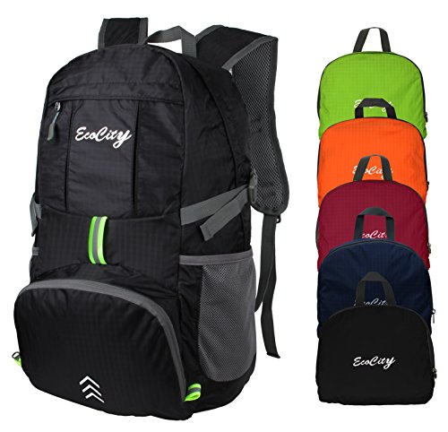 EcoCity Ultra-light Foldable Multipurpose Backpacks for Camping, Hiking, Trekking, Mountain and Climbing With Hydration System