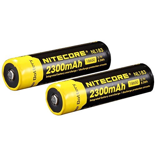 2Pcs GOODFIRE 18650 3.7V 6800mAh Lithium Ion Parallel Battery with dual Charger