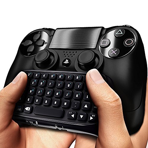 Ortz® PS4 Wireless Mini Bluetooth Keyboard - Best KeyPad Adapter for DualShock Controller for PlayStation 4 [Black]