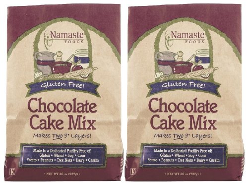 Namaste Foods Chocolate Cake Mix, 26 oz, 2 pk