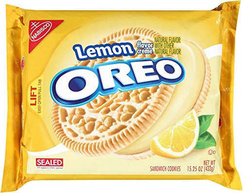 Oreo Lemon Creme Sandwich Cookies (15.25-Ounce Package)