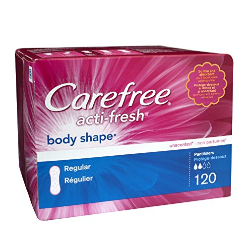 Carefree Acti-Fresh Ultra-Thin Pantiliners, Regular, Unscented - 120 Count