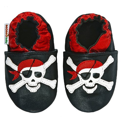 Momo Baby Infant/Toddler Pirate Soft Sole Leather Shoes