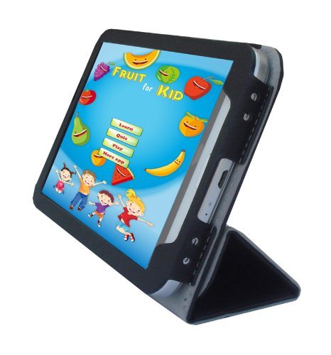 iShoppingdeals - for Samsung Galaxy Tab 3 7-INCH (SM-T210R) PU Leather Folio Cover Case, Black