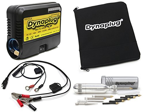 Dynaplug Tubeless Tire Repair Kit, Pro Aluminum, bundled with 12 volt Tire Pump for All Kinds of Tires