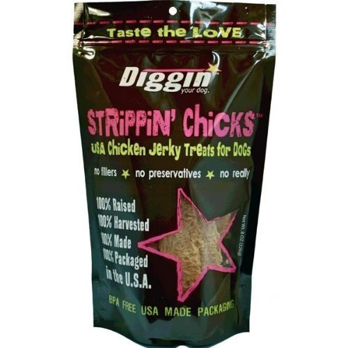 Diggin' your Dog StriPPin' Chicks 100% USA Chicken Strips 8 oz.