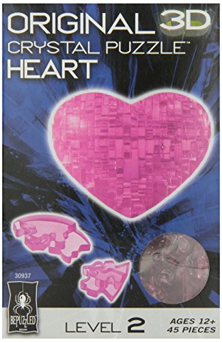 Original 3D Crystal Puzzle - Heart Pink