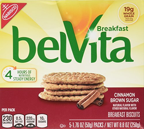 Belvita Cinnamon Brown Sugar Breakfast Biscuits 5 Servings (2 Pack)