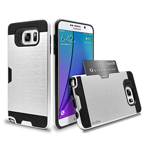 S7 Case,Profer [Heavy Duty][ Drop Protection] Dual Layer Armor Holster Defender Full Body Protective Hybrid Wallet Case Card Slots [Slim Fit]cover for Samsung Galaxy S7